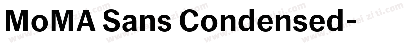 MoMA Sans Condensed字体转换